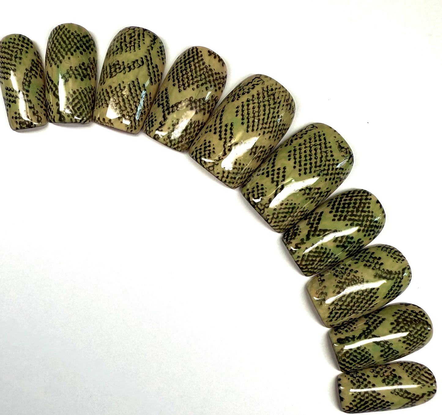 Green Snake Print