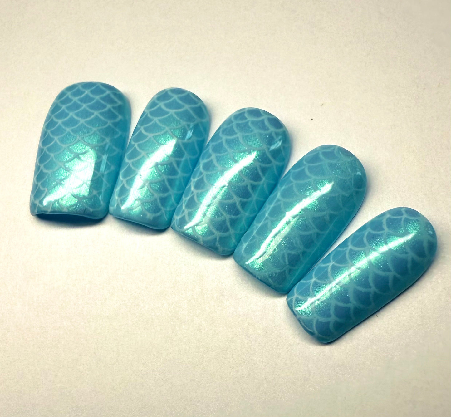 Blue Scales Print