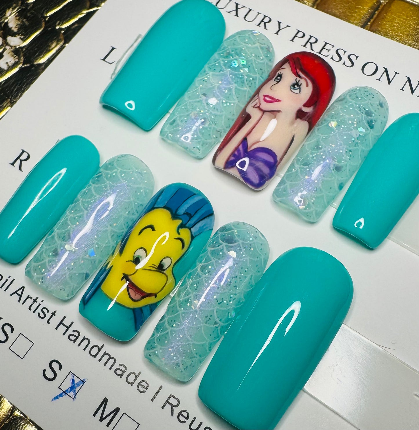 Ariel and flounder