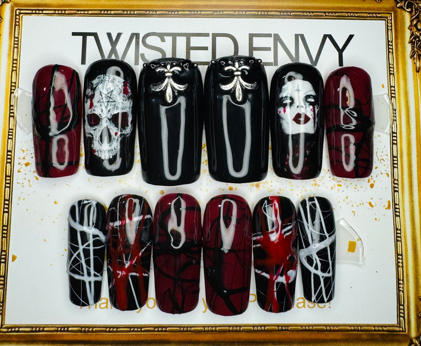 Gothic Black Bloody Skull