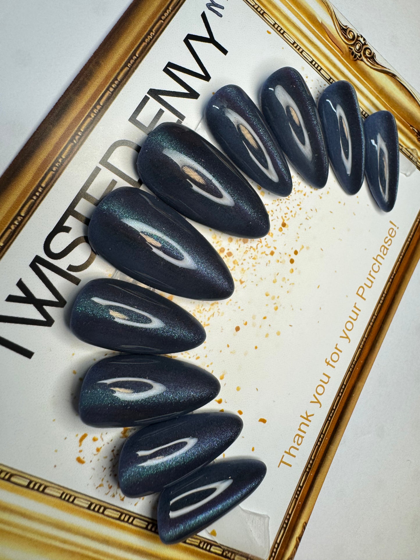 Denim Blue glitz Cat Eye