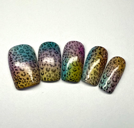 Rainbow Leopard Print