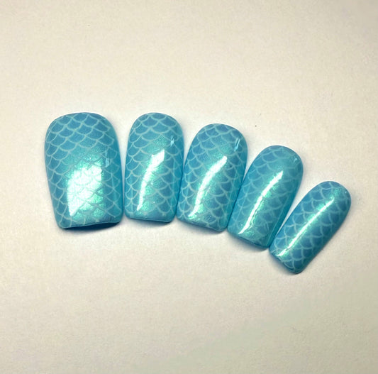 Blue Scales Print